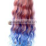 New Design Fashion Red Blond Brown Box Braid Wig Synthetic Sew in Hair Wig thumbnail-3