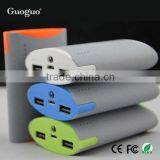 2015 best selling 6000mah power bank with rubber coating