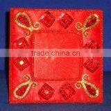 Red Zari Hand Embroidery Frame , Home Decorative Picture Frame thumbnail-1
