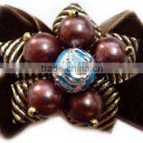 Goody Ribbon Bow With Big Beads for Shoe Accessories thumbnail-1