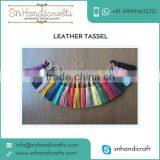 Best Quality Top Material Leather Tassels Keychain for Decoration Purpose thumbnail-1