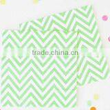 Green Chevron Napkins Pkt 20