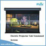 200" Electric Projector Screen Tab Tensioned With 3D Screen