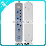 US Plug 4 Outlet Power Strip With 4 Usb Ports Usb Power Strip