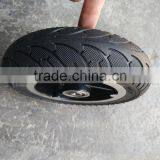 200mm Semi-pneumatic Rubber Wheel With Aluminum Rim thumbnail-2