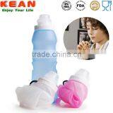 Silicone Foldable Water Bottle 550ml Outdoor Running Hiking thumbnail-3