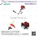 43cc 1.25kw Two Stroke Single Cylinder Gas Powered Brush Cutter (TFCG430E) thumbnail-3