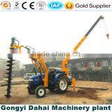 Wheeled Type Tractor Mounded Crane With Drilling Machine for 6 Meters Depth Hole Drilling thumbnail-1