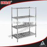 Commercial Restaurant Upright Stainless Steel Kitchen Wire Rack/Kitchen Appliance/Kitchen Plastic Storage Rack thumbnail-1