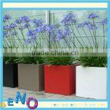 Amazing Price Stackable Light Grey Square Fiberglass Flower Pot/planter Wholesale thumbnail-4