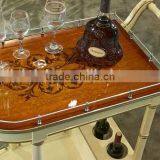 European Style Luxury Wooden Dining Car, Fashionable Villa Convenient Tea/Wine Serving Trolley (BF01-ML021) thumbnail-2