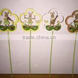 Promotion Design Good Quality Popular Easter Decoration Wooden Ladybug Picks Beetle Stick Decoration thumbnail-2