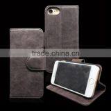 Custom Real Leather Stand Flip Phone Shell, Wallet Flip Leather Phone Case For IPhone7 thumbnail-1