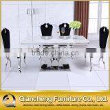 Fancy Designs Marble Top Dining Table Stainless Steel Table thumbnail-6