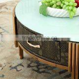 High Quality Lunxry Modern Stainless Steel Dinning Table and Chairs AH069 thumbnail-3