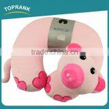 Toprank Cute Plush Monkey Pig Cat Design Memory Foam Travel Pillow Adult Animal U Shaped Travel Neck Pillow thumbnail-4