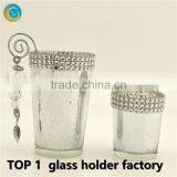 Romantic Coins Glass Candle Holder for Wedding Decoration thumbnail-3