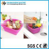 Food Grade Silicone Folding Case, Silicone Bowl, Table Foldable Silicone Box thumbnail-1