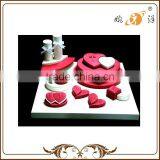 Jewelry Display Leather Fashion Jewelry Rack Red Bridal Jewelry Set thumbnail-1