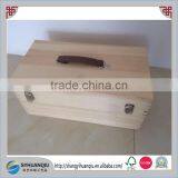 Accept Custom Order and Glossy Lamination Printing Handling Wooden Cigar Boxes for Sale thumbnail-1