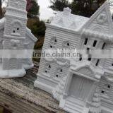Christmas Village Houses White Christmas Village Church thumbnail-3