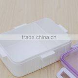 Plastic Rectangular Fresh Preserving Lunch Box With Lock Bento Box thumbnail-6