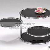 Home Furniture Tea Table, Design Modern Round Glass Coffee Table thumbnail-4