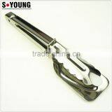 39053 9 Inch Stainless StFeel Kitchen Tongs BBQ Grill Food Salad Tongs thumbnail-2