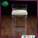 Hot Selling Clear Legs High End Bar Stool Plexiglass Bedroom Bed Foot Stool Acrylic Step Stool thumbnail-3