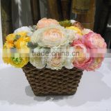 China best sell artificial Ranunculus bush for wedding decoration