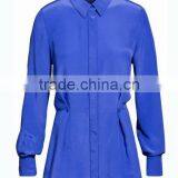 100% Cupro Long Style High Fashion Ladies Suit Skirt and Blouse thumbnail-2