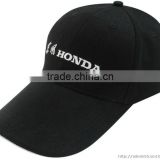 black 100%cotton snap back baseball cap trucker cap