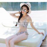 Floral Print Three Pieces Bikini Sets Girls Sexy Beach Wear thumbnail-1