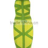 3 Color New Arrival High Quality Geometric Striped Cross Elastic Knitted Bandage Dress Printed Celebrity Party Dress thumbnail-6