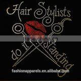 Uniflying Latest Fashion Comb Scissors Dryer Hairdresser Iron on Rhinestone Sheets thumbnail-4