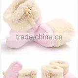 Wholesale Price New Born Super Soft Sheepskin Children's and Baby Booties thumbnail-5