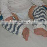 Newborn Toddlers Winter Clothes Floral Pattern Knitted Hats With Leg Warmer Outfits For Baby thumbnail-5
