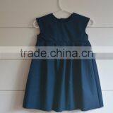 Wholesale Baby Girl Summer Dresses Children Seersucker Ruffle Sleeve Design Wear Lace Dress thumbnail-3