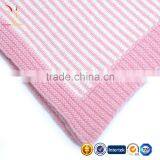 Soft High Quality Cheap Knitted Cashmere Baby Blanket thumbnail-4