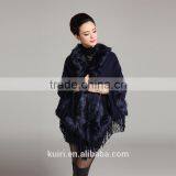 Fashion Tassel Hooded Fox Fur Coat Women Shawl Long Faux Fur Pashmina Cloak With Cap Cashmere Party Overcoat Autumn Winter New thumbnail-4