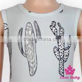 2LLY-096 Lovebaby Wholesale Formal Jumpsuit Sleeveless Baby Romper Jumpsuits Cactus Print Kids One Piece Jumpsuits thumbnail-2
