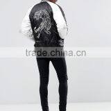 2017 Factory Directly Sale Customized Brand Colors Sizes Material Print Lion Baseball Collar Winter Man Men Jacket thumbnail-4