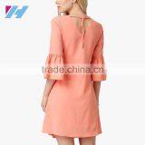 Summer Latest Women's Fashion Apparel Trends Slim Fit Bell Sleeve Dress thumbnail-4