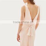 2017 Summer Hot Sale Embroidered Applique Long Prom Dress for Ladies thumbnail-5