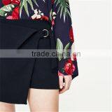 Www Six Photo Com New Design Stylish Asymmetrical Skort With Buckle thumbnail-5