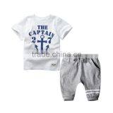 Wholesale Summer Cotton Printing Boys Kids Clothes Clothing Set thumbnail-3