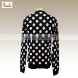 Jacquard Circle Images Sweater 59%Viscose 41%Cotton Lady Fashion Dress Sweater in the Autumn thumbnail-2