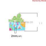 Wood Sewing Buttons Scrapbooking 2 Holes Gift Box At Random Triangle Pattern thumbnail-2