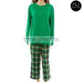 Factory Small Minimum Plaid Pattern Christmas Pajamas Women Wholesale thumbnail-4