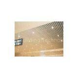 Exhibition Hall J-shaped Plug-in Blade Ceiling Suspended , 0.8mm - 1.2mm Thickness
